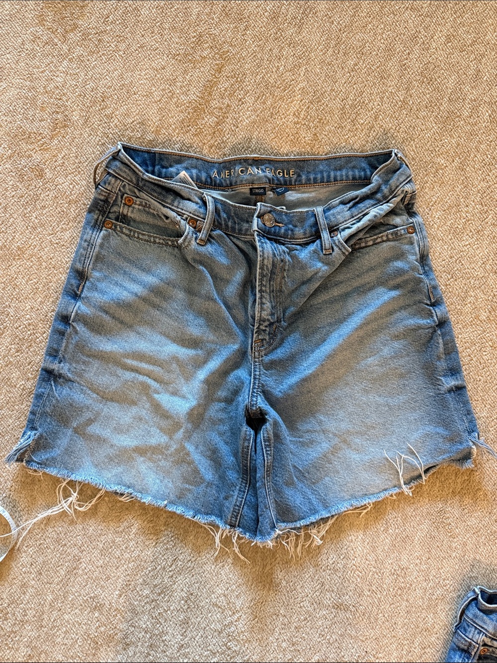 High-Rise Denim Cutoff Shorts